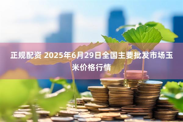 正规配资 2025年6月29日全国主要批发市场玉米价格行情