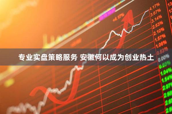 专业实盘策略服务 安徽何以成为创业热土