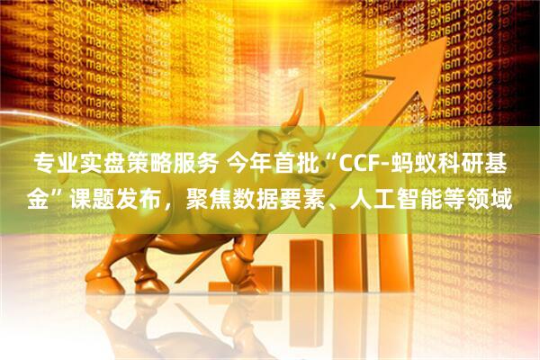 专业实盘策略服务 今年首批“CCF-蚂蚁科研基金”课题发布，聚焦数据要素、人工智能等领域